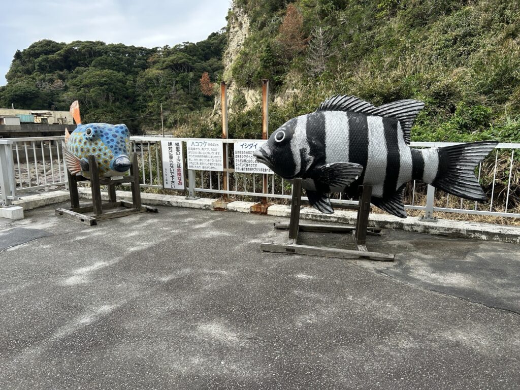 石鯛とハコフグのオブジェ