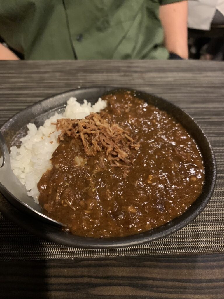 ミニ牛すじカレー