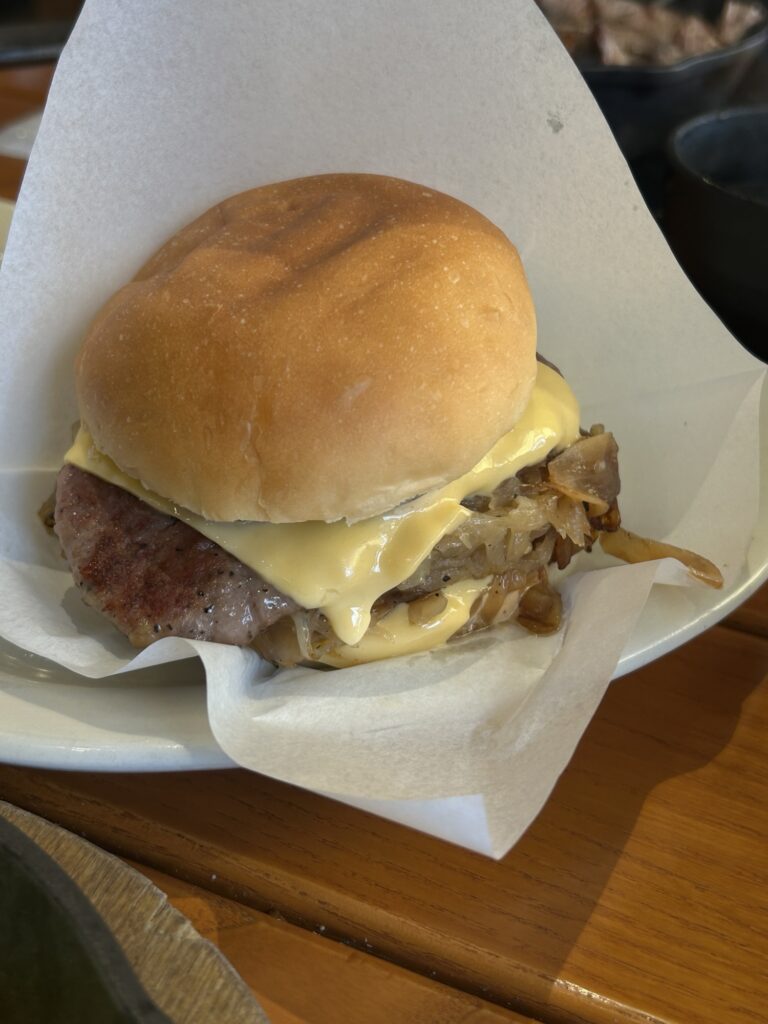 ダブルスマッシュオニオンバーガー