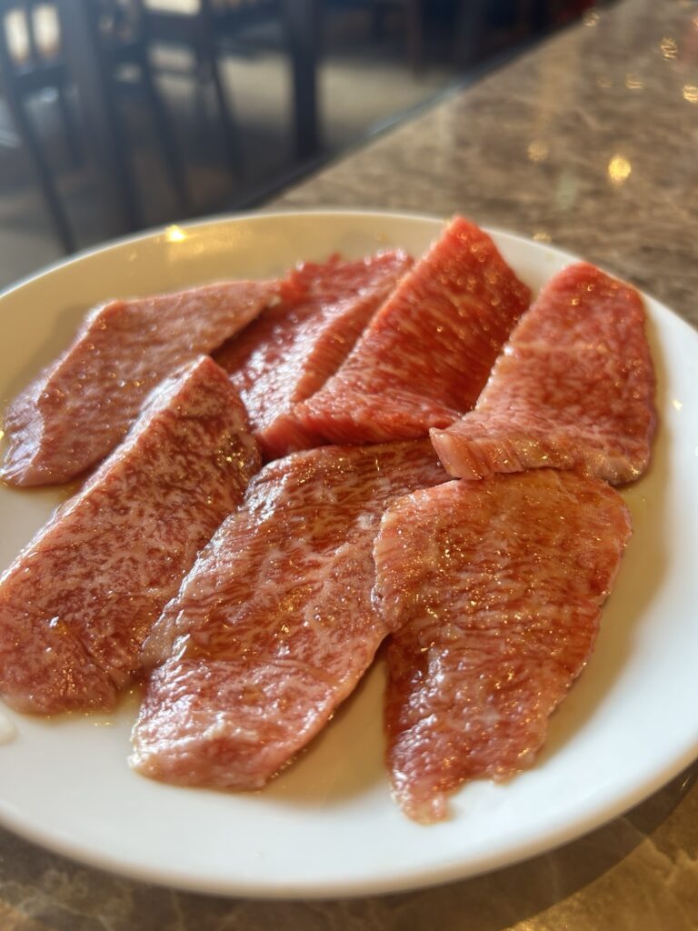 焼肉ヒロの国産和牛カルビ