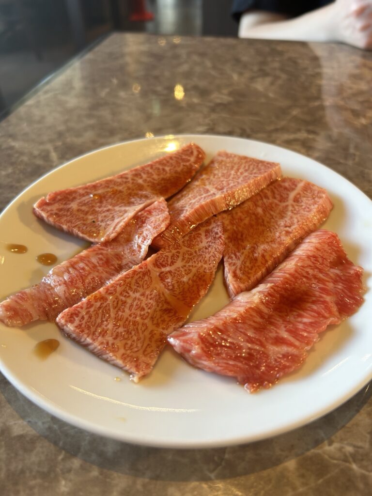 焼肉ヒロの常陸牛A5カルビ