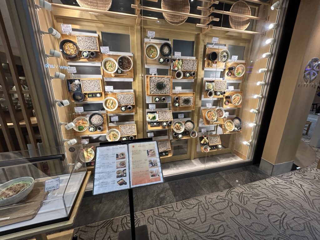店頭の食品サンプル